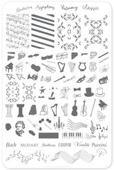 Keep it Classic (CjS-120) - Clear Jelly Stamping Plate